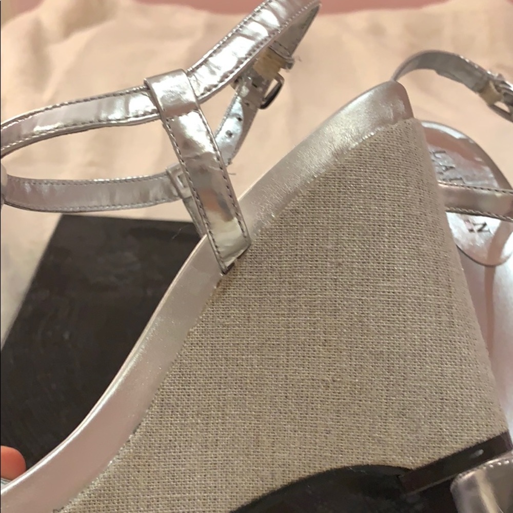 Silver sandal wedges - Picture 8 of 14